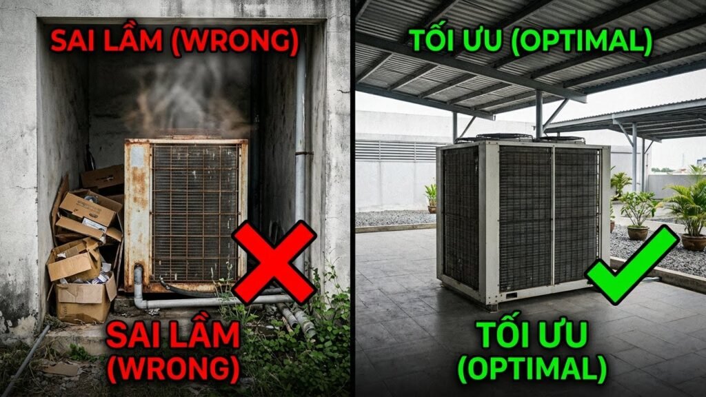 5 BÍ MẬT LẮP ĐẶT DÀN NÓNG: VỊ TRÍ NÀO TỐI ƯU HIỆU SUẤT VÀ TUỔI THỌ?
